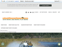 Tablet Screenshot of miamidiscounttours.com